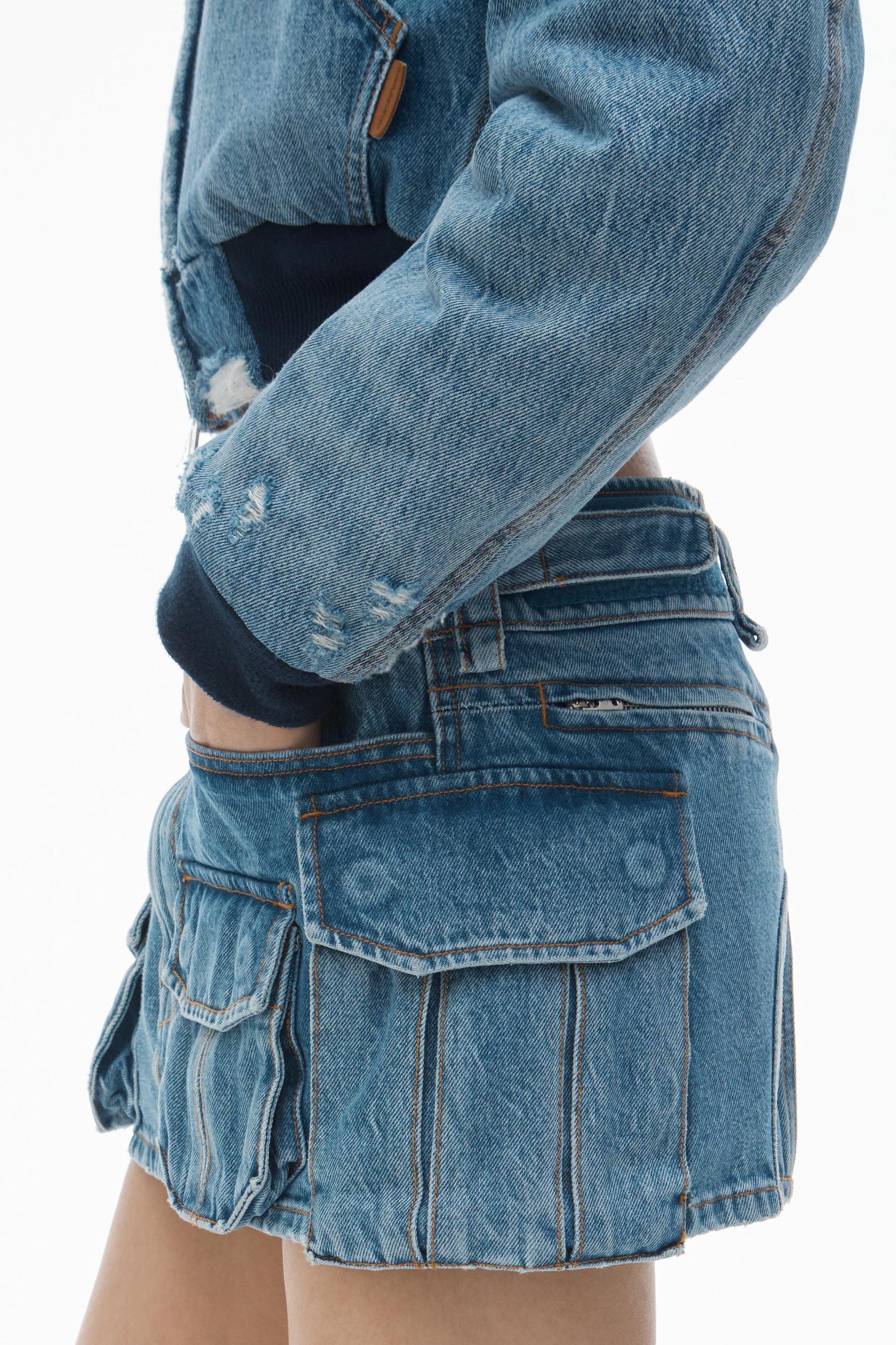 Mid-rise Cargo Pocket Miniskirt Product Image