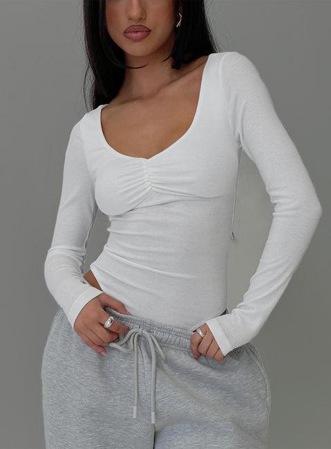 Lunella Bodysuit White Product Image