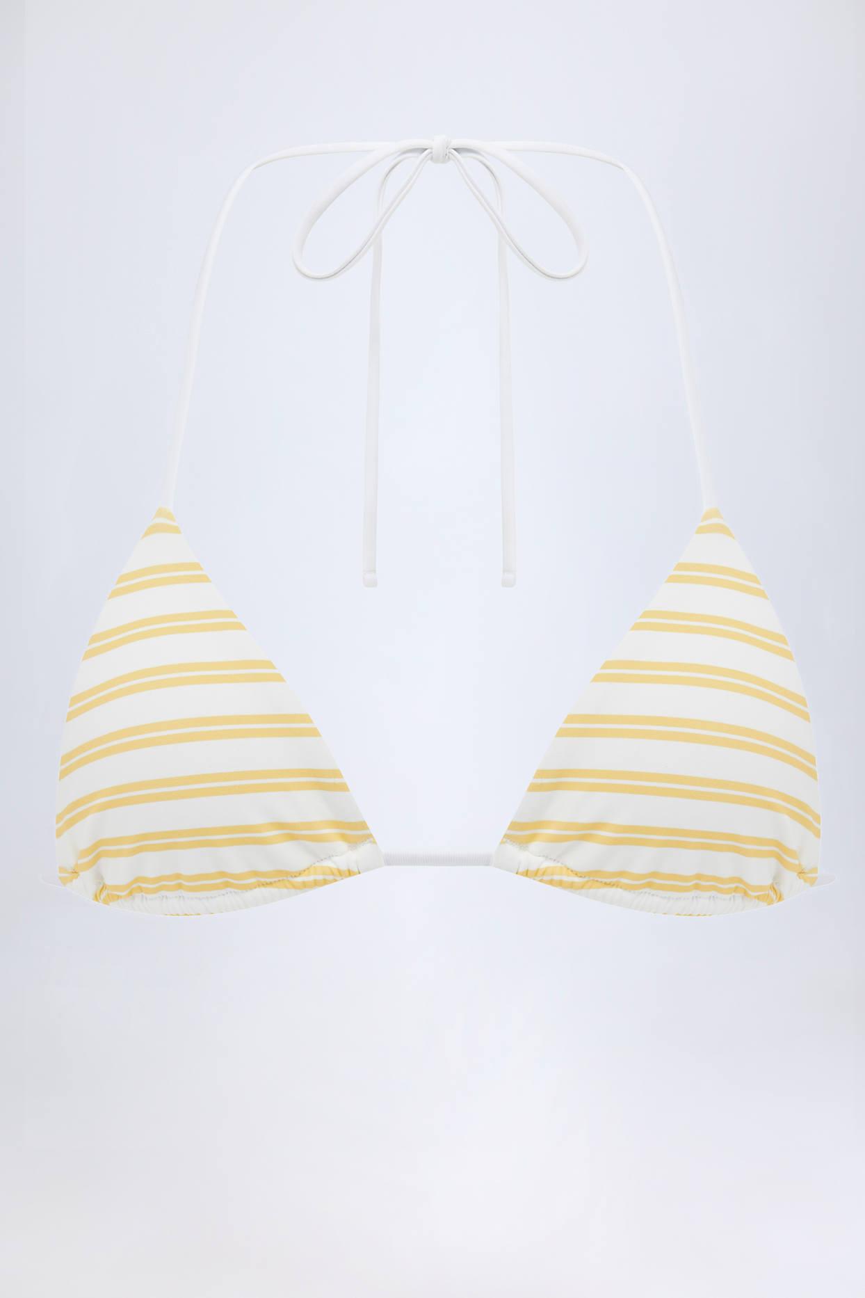 Triangle Bikini Top in Lemon Product Image