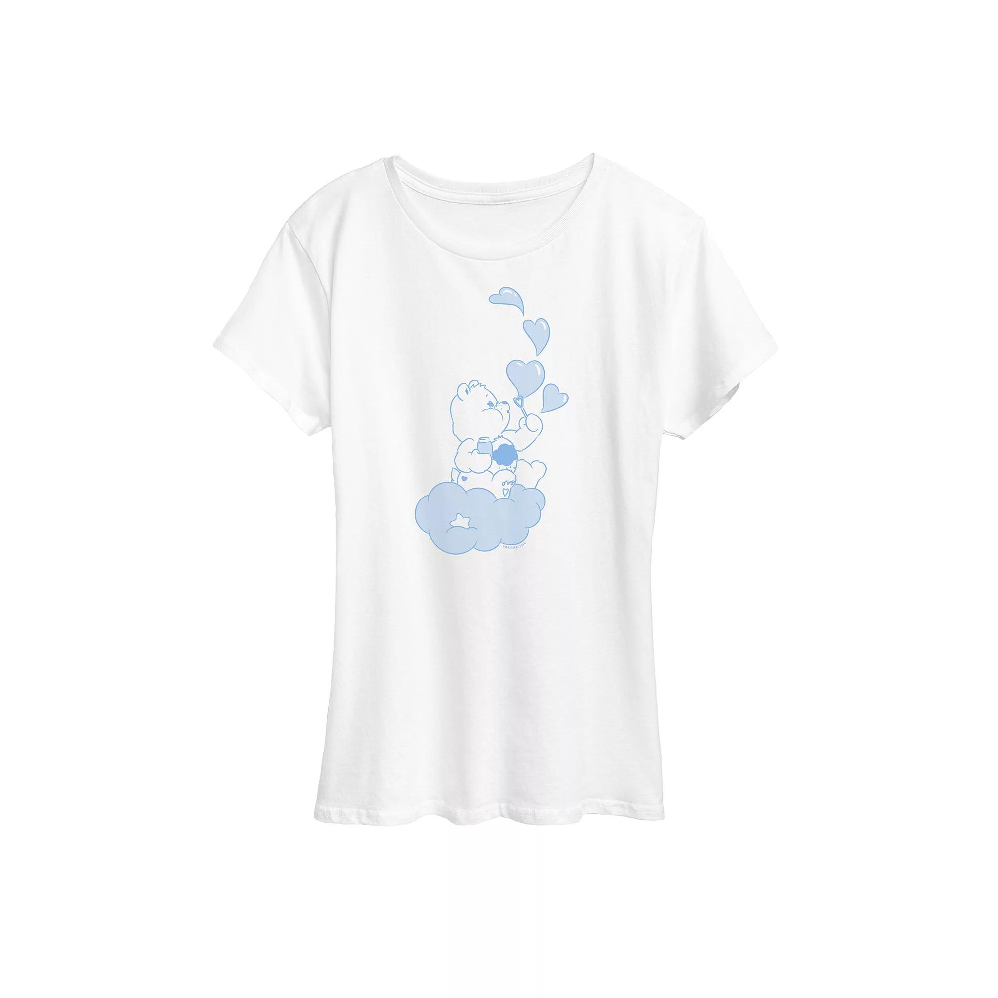 Women's Care Bears Grumpy Bear Bubbles Graphic Tee, Girl's,  Product Image