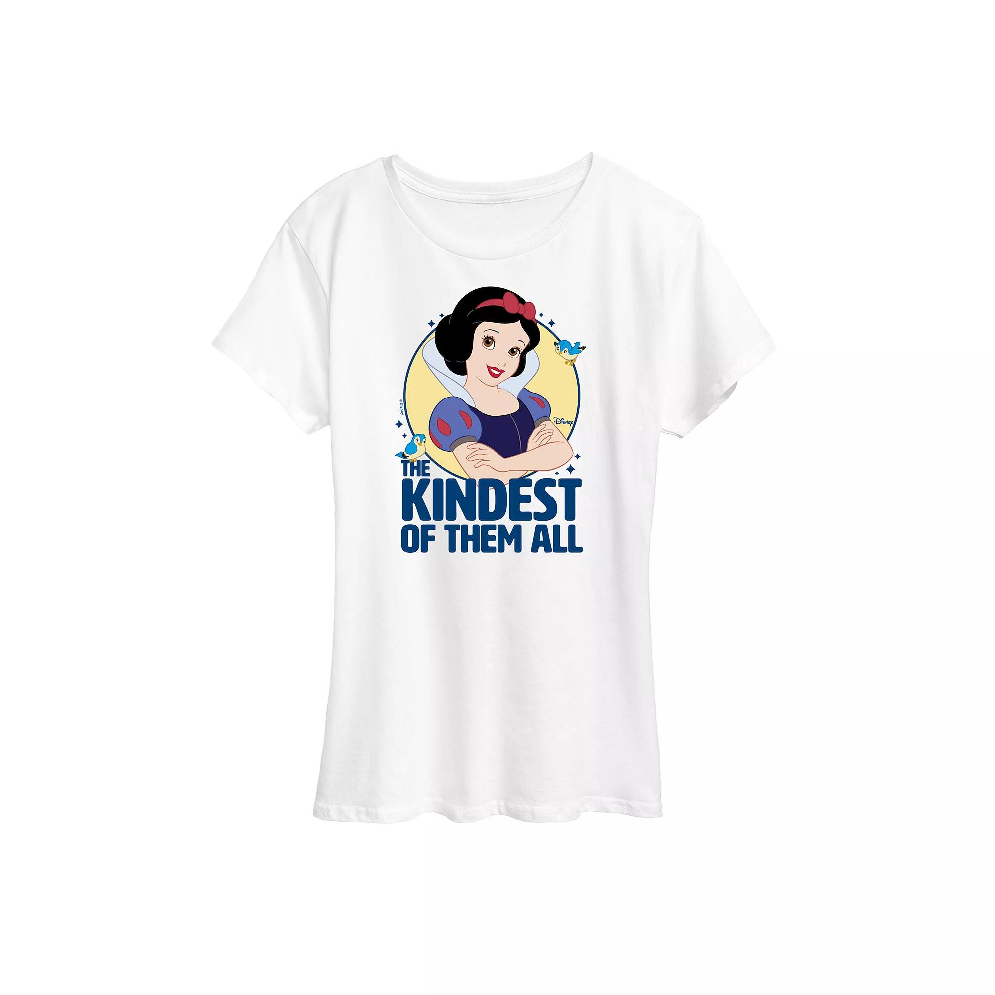 Disney Princess Snow White Women's The Kindest Of Them All Graphic Tee,  Product Image