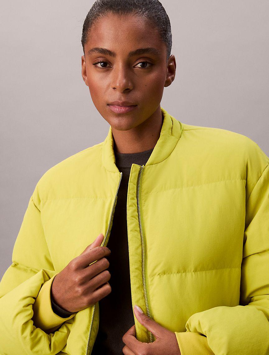 Short Puffer Jacket with Scarf Product Image