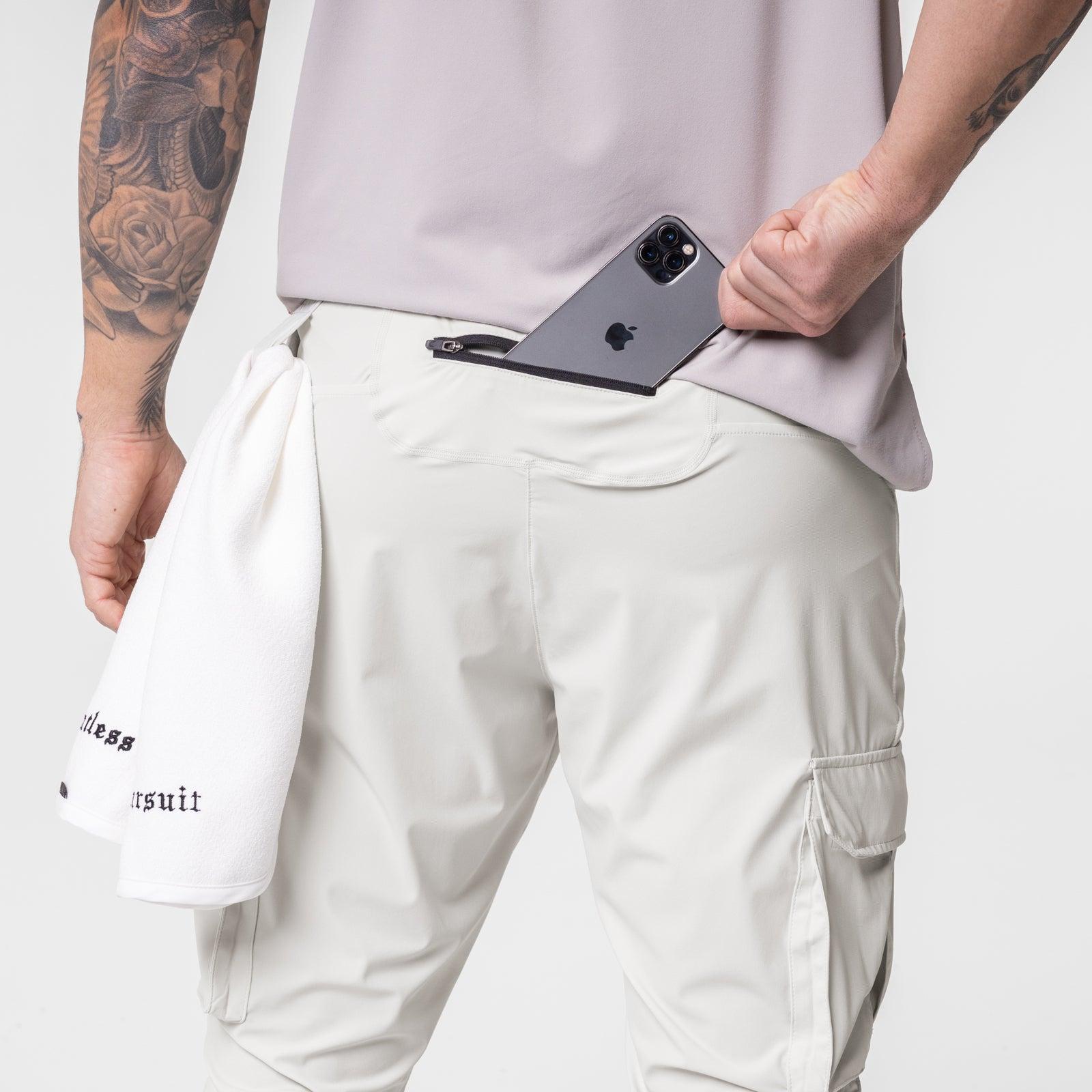 0437. Tetra-Lite® Cargo High Rib Jogger - Stone Reflective Male Product Image