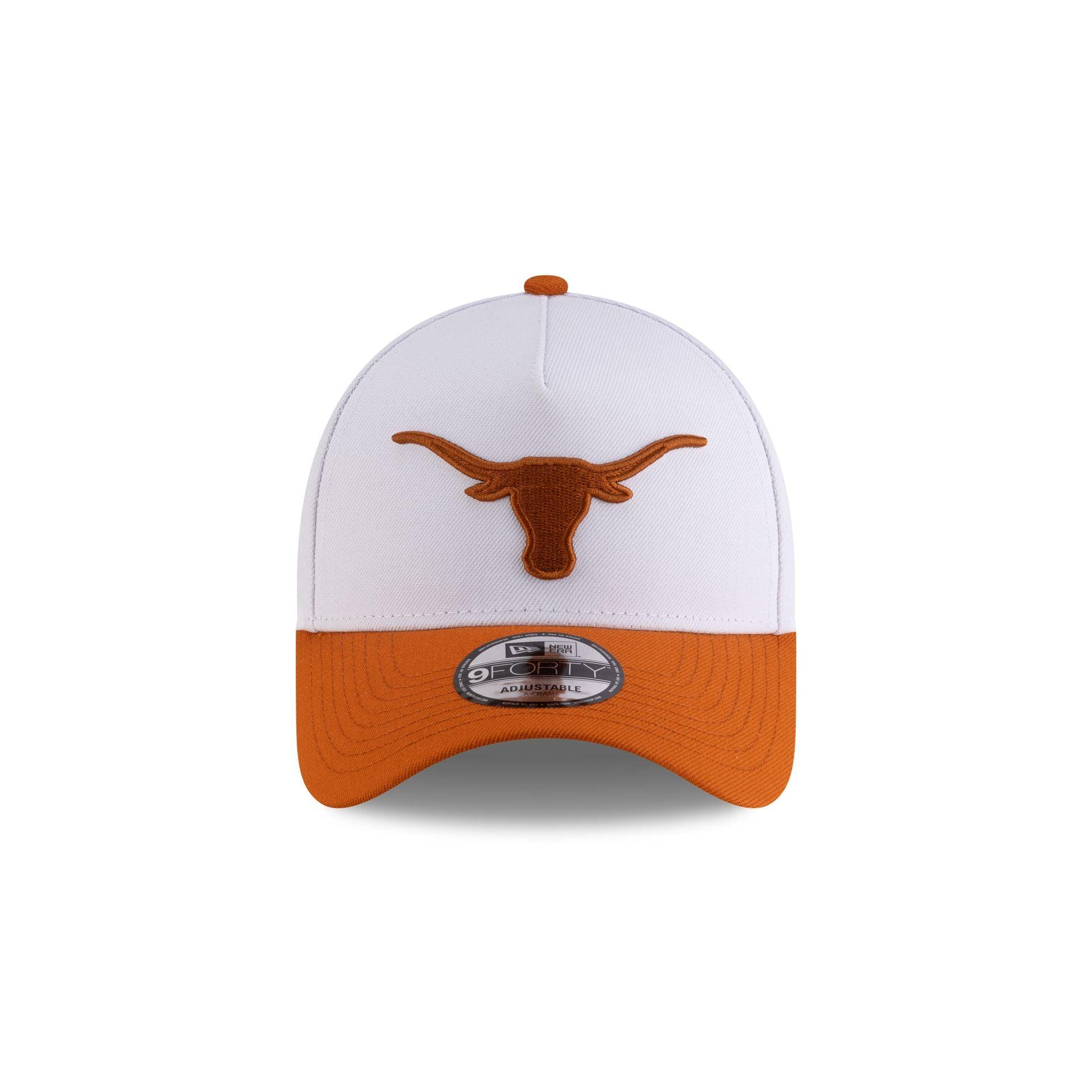 Texas Longhorns White 9FORTY A-Frame Snapback Hat Male Product Image