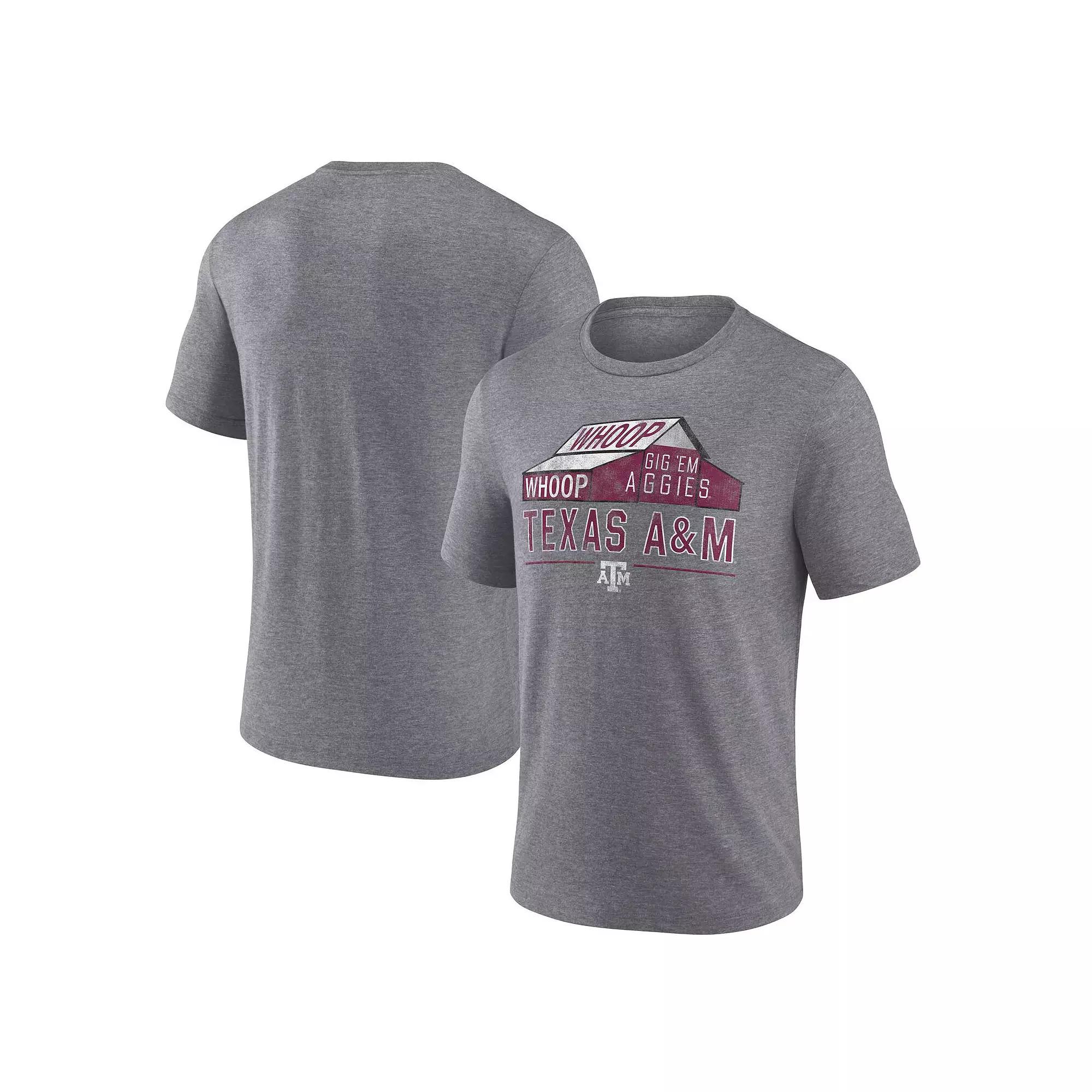Men's Fanatics Heather Gray Texas A&M Aggies Favorite Play Tri-Blend T-Shirt, Size: Small, Grey Product Image