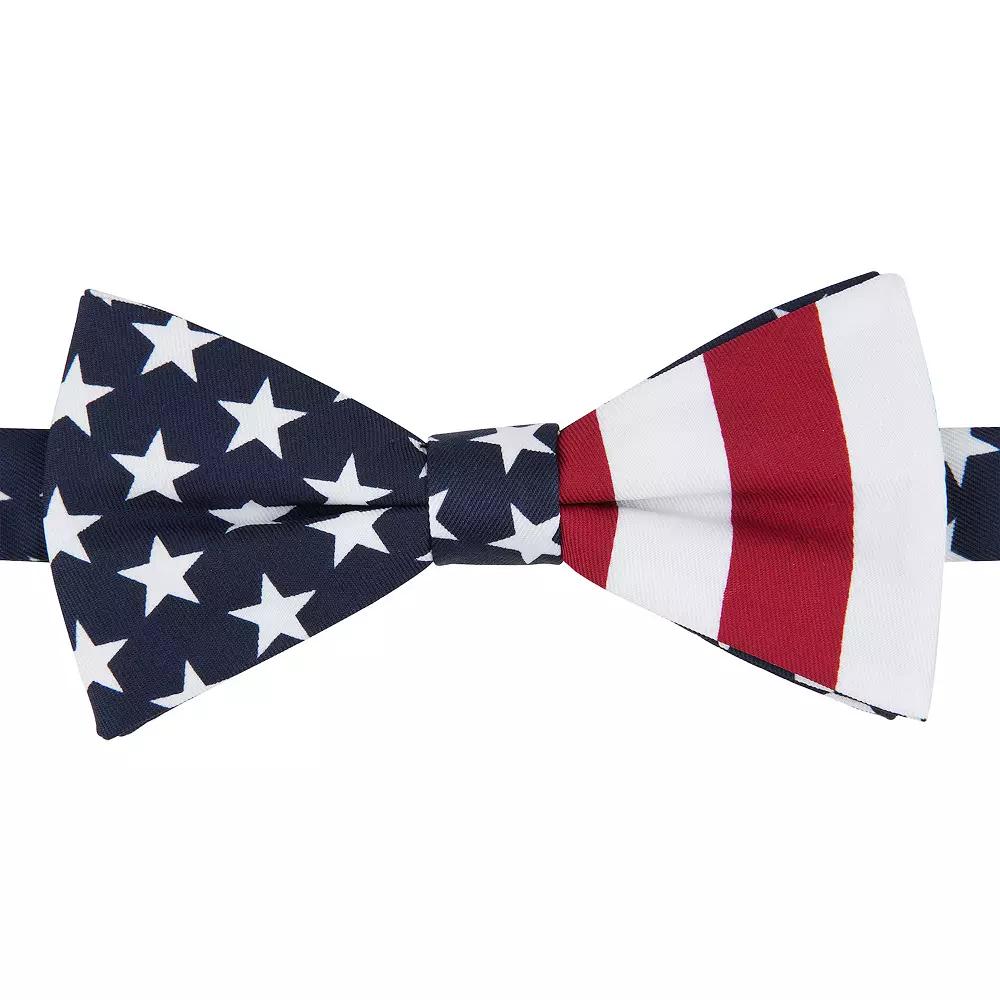 Men's Bespoke American Flag Pre-Tied Bow Tie Product Image
