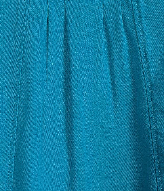 Westbound Pocket Front 3/4 Puff Sleeve Henley Top Product Image