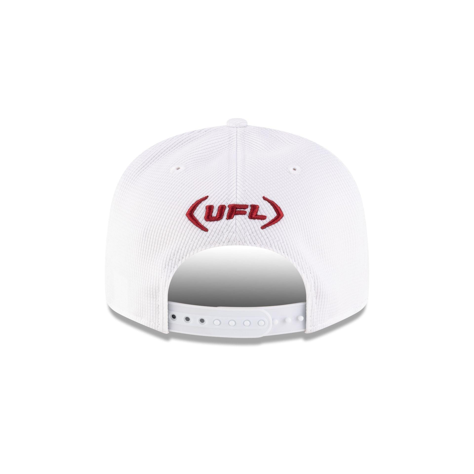 Birmingham Stallions White 9FIFTY Snapback Hat Male Product Image