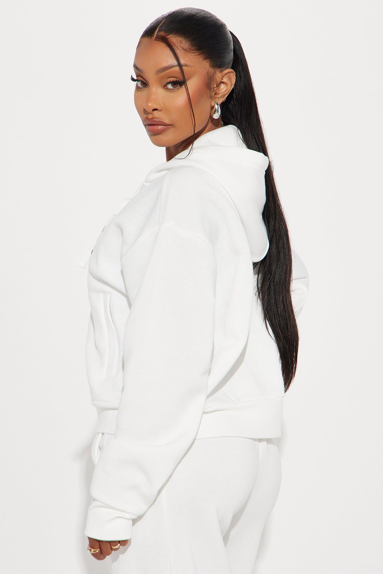 Upper East Side New York Hoodie - White Product Image