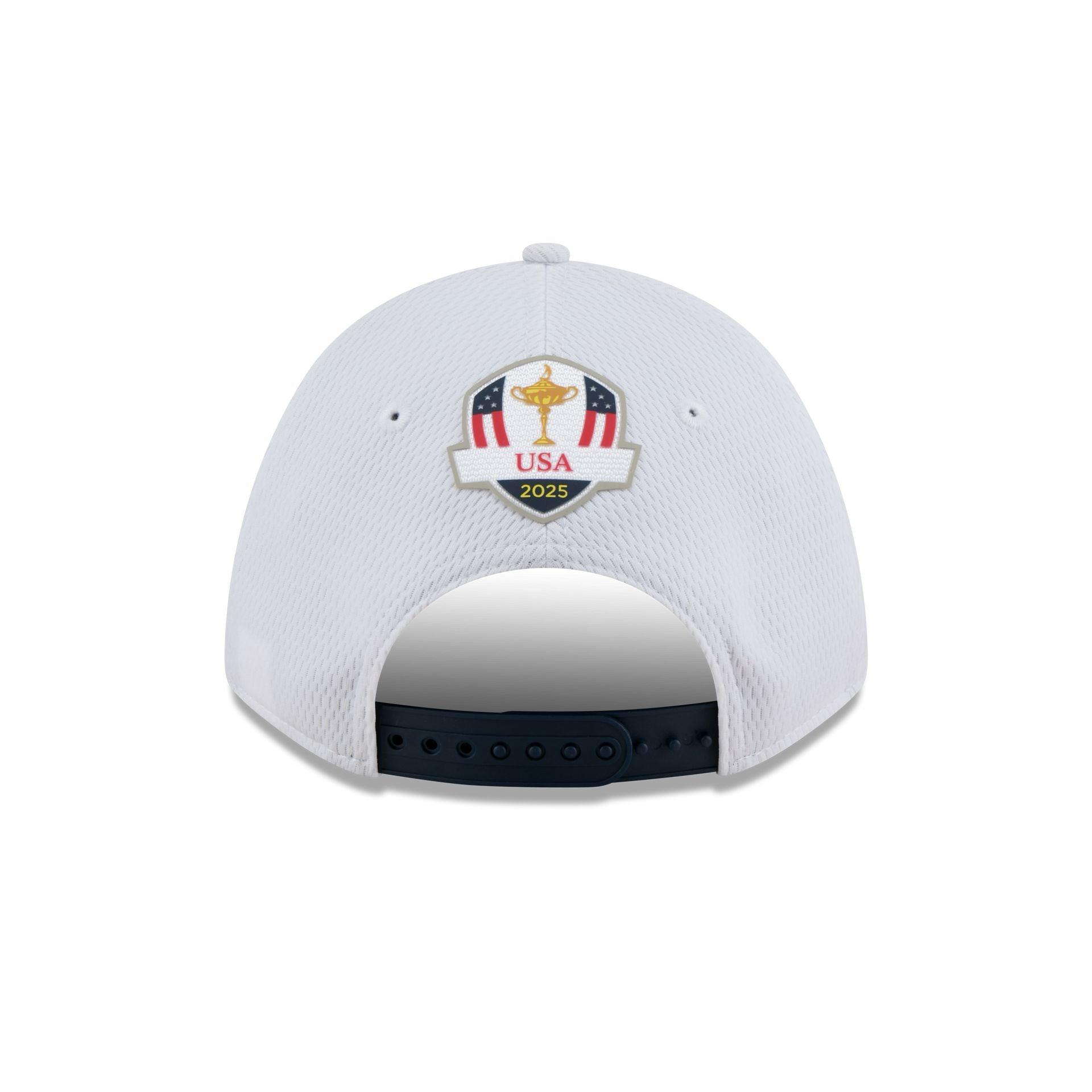 2025 Ryder Cup Team USA White 9FORTY M-Crown Snapback Hat Male Product Image