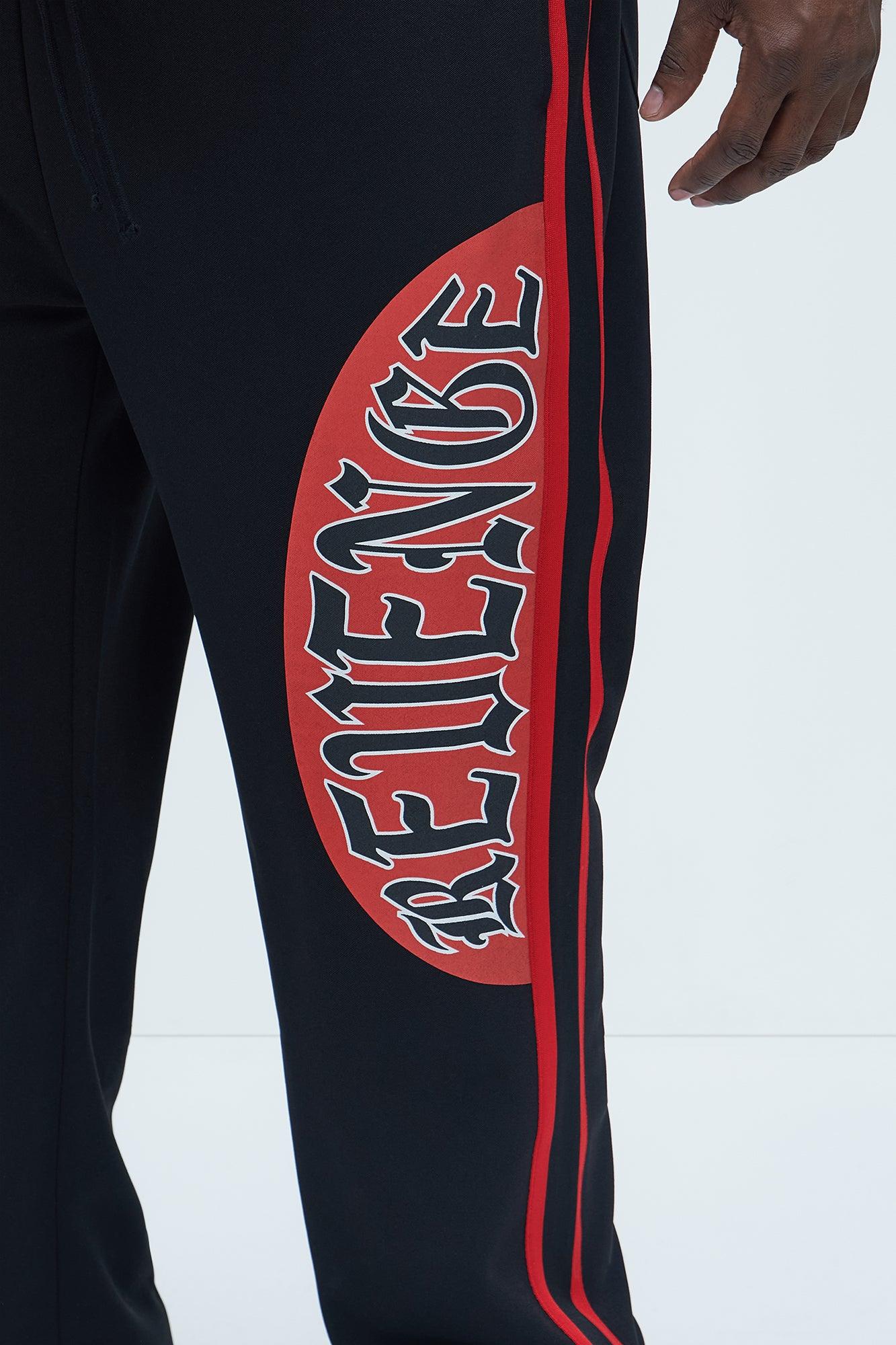 Judgement Straight Track Pants - Black/Red Product Image