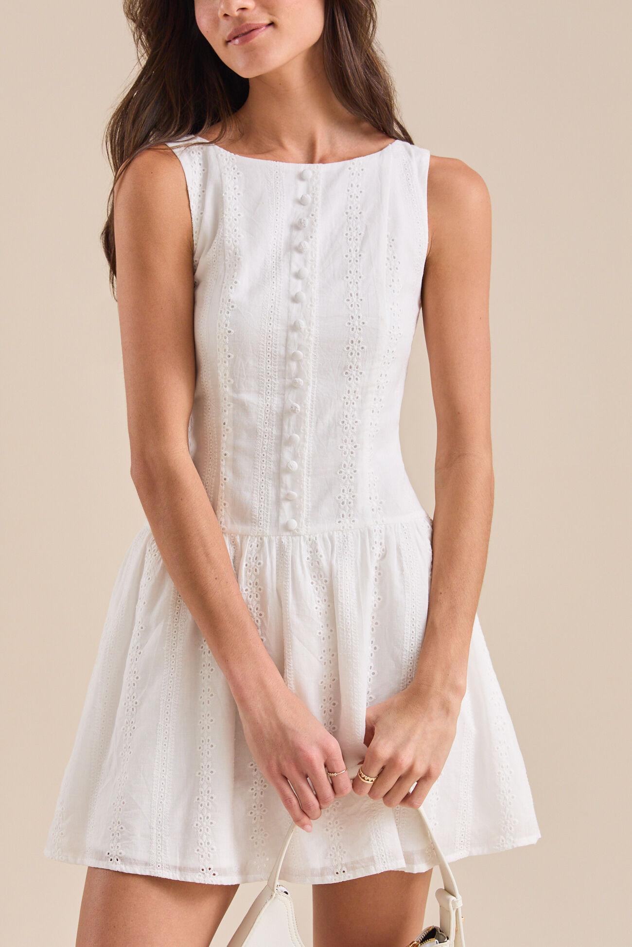 Layla Eyelet Mini Dress Product Image