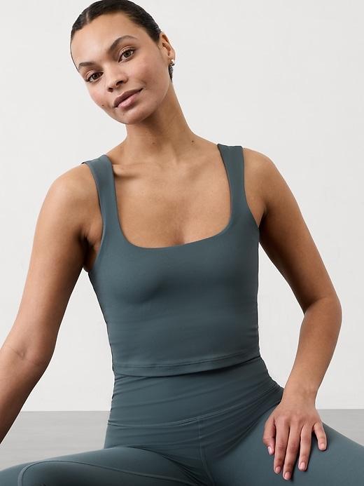 Transcend Square Neck Crop Sports Bra A-C Product Image