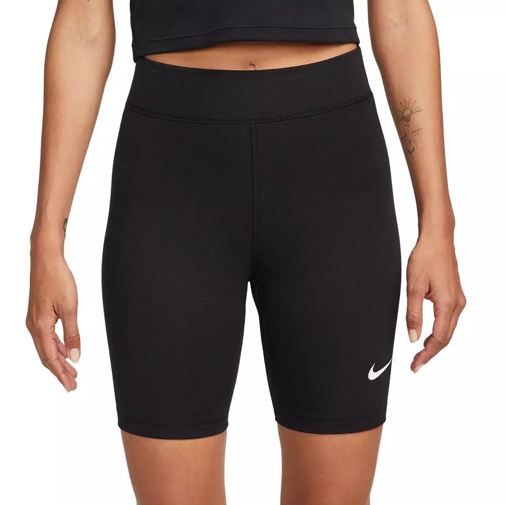 Womens Nike Sportswear Classic High-Waisted 8 Biker Shorts | DV7797-010 Product Image