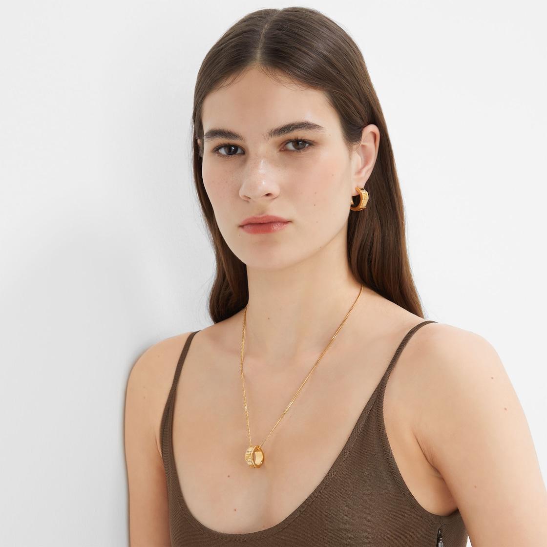 Forever Fendi earringsGold-colored metal earrings Product Image