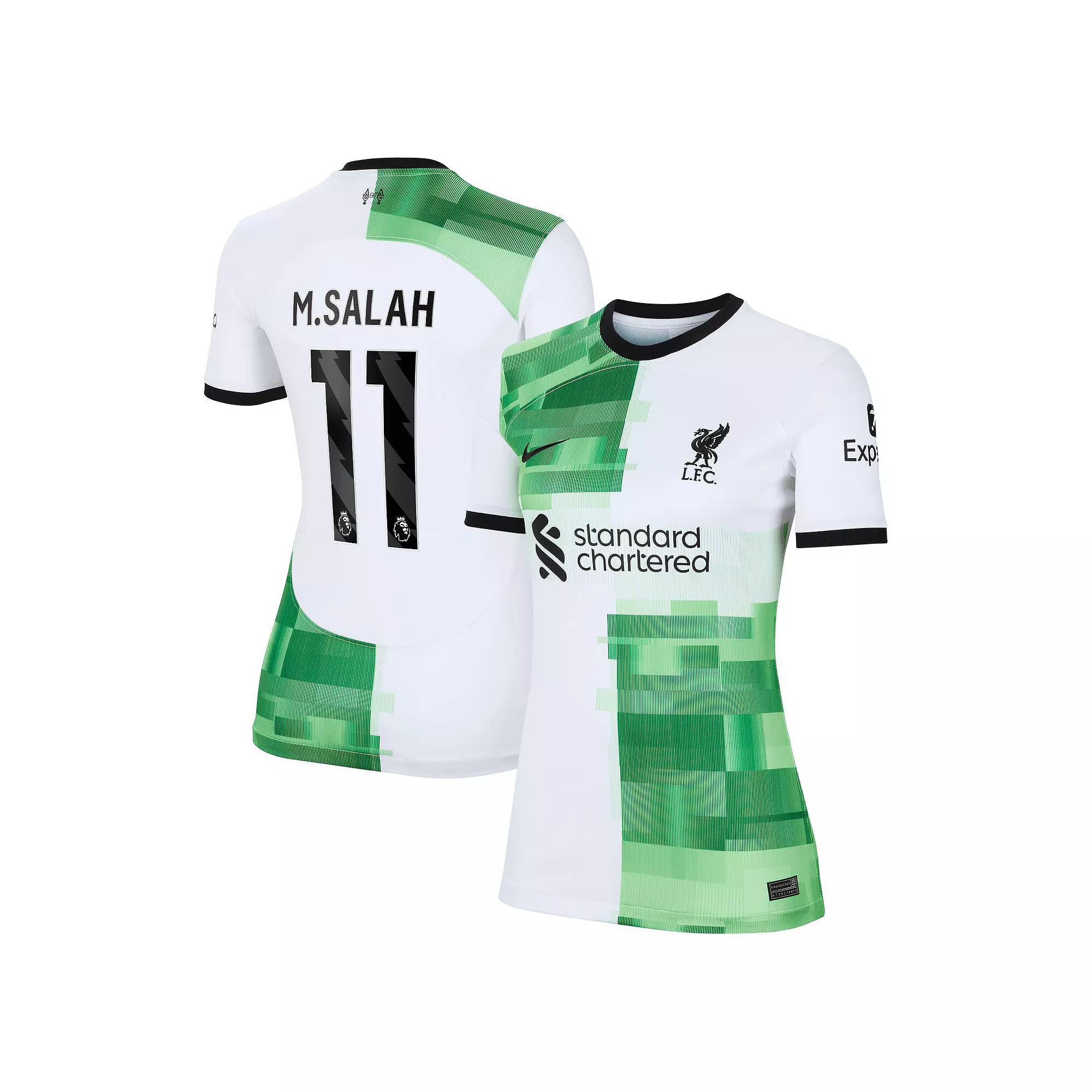 Women's Nike Mohamed Salah White Liverpool 2023/24 Away Replica Player Jersey, Size: Small, Lvp White Product Image
