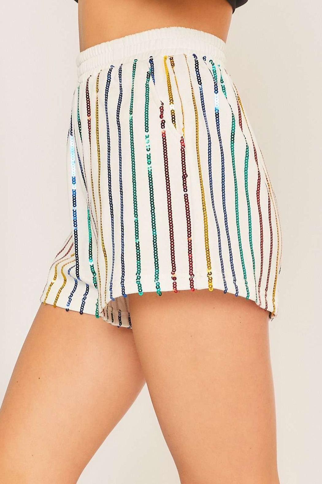 Sequin Det Knit Short Product Image