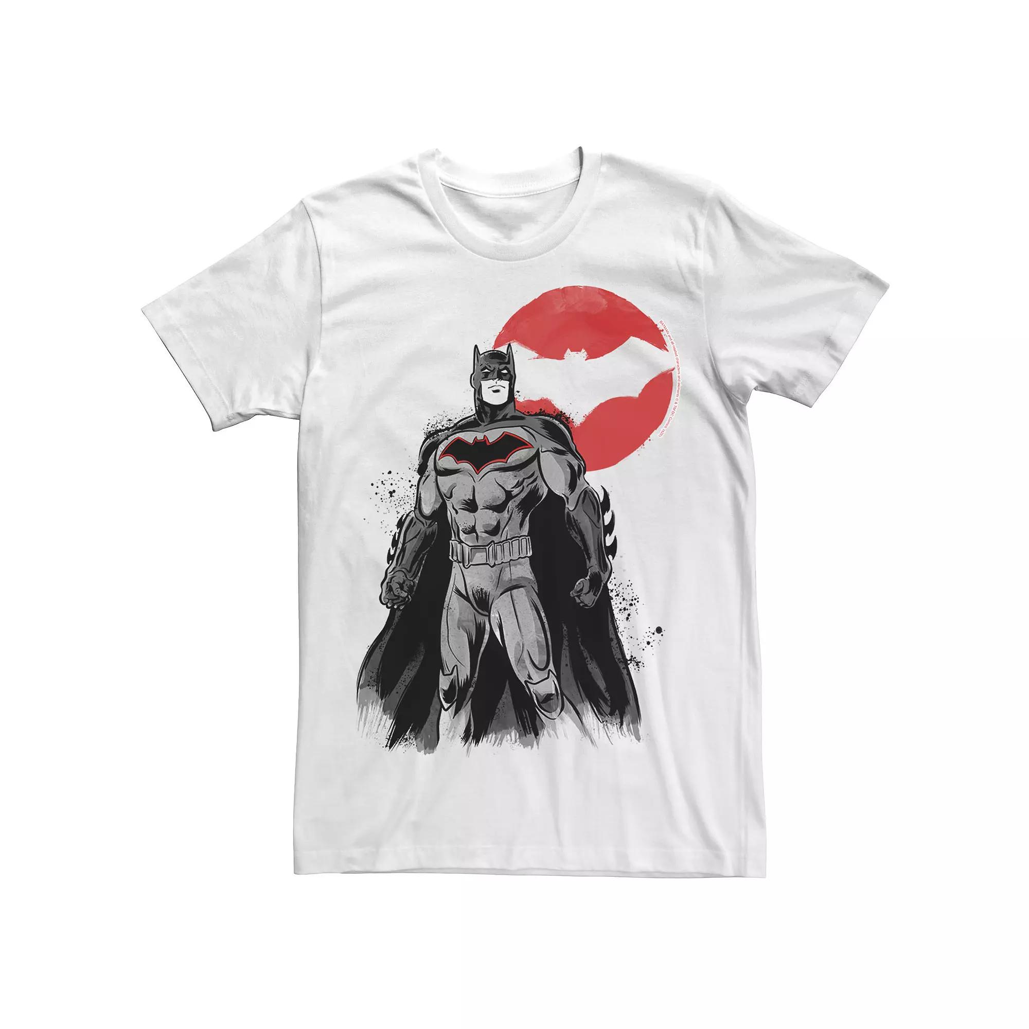 Men's Batman Kanji Style Sketch Poster Tee,  Product Image