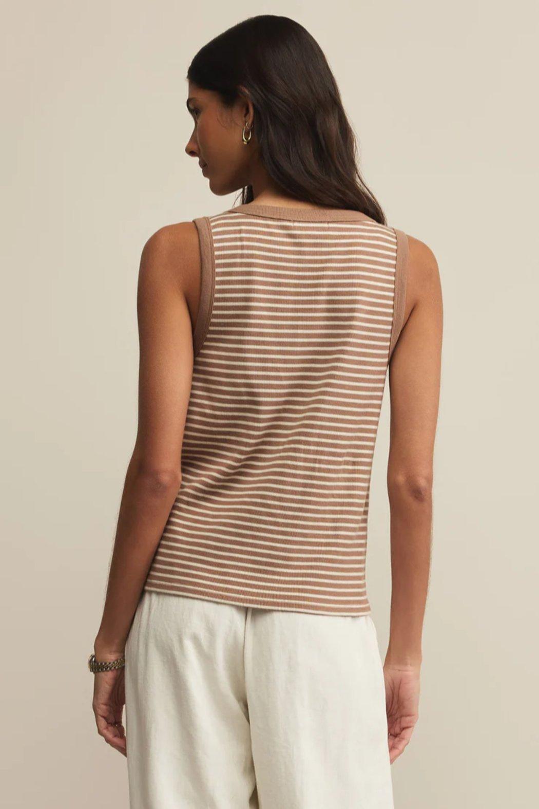 Elin Stripe Rib Tank Product Image