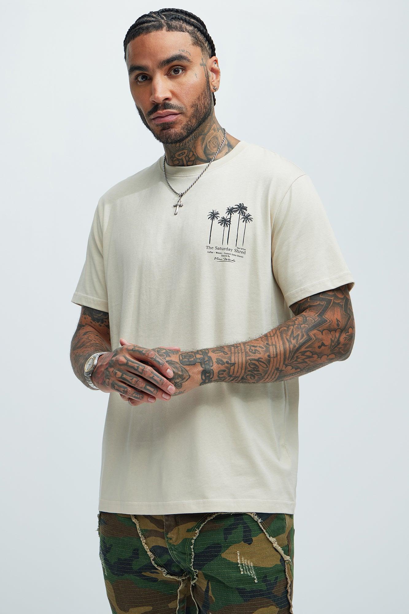 The Saturday Shred Relaxed Fit Short Sleeve Tee - Sand Product Image