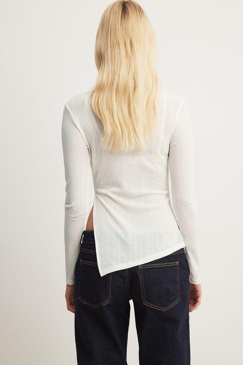 Sheer Slit Top Product Image