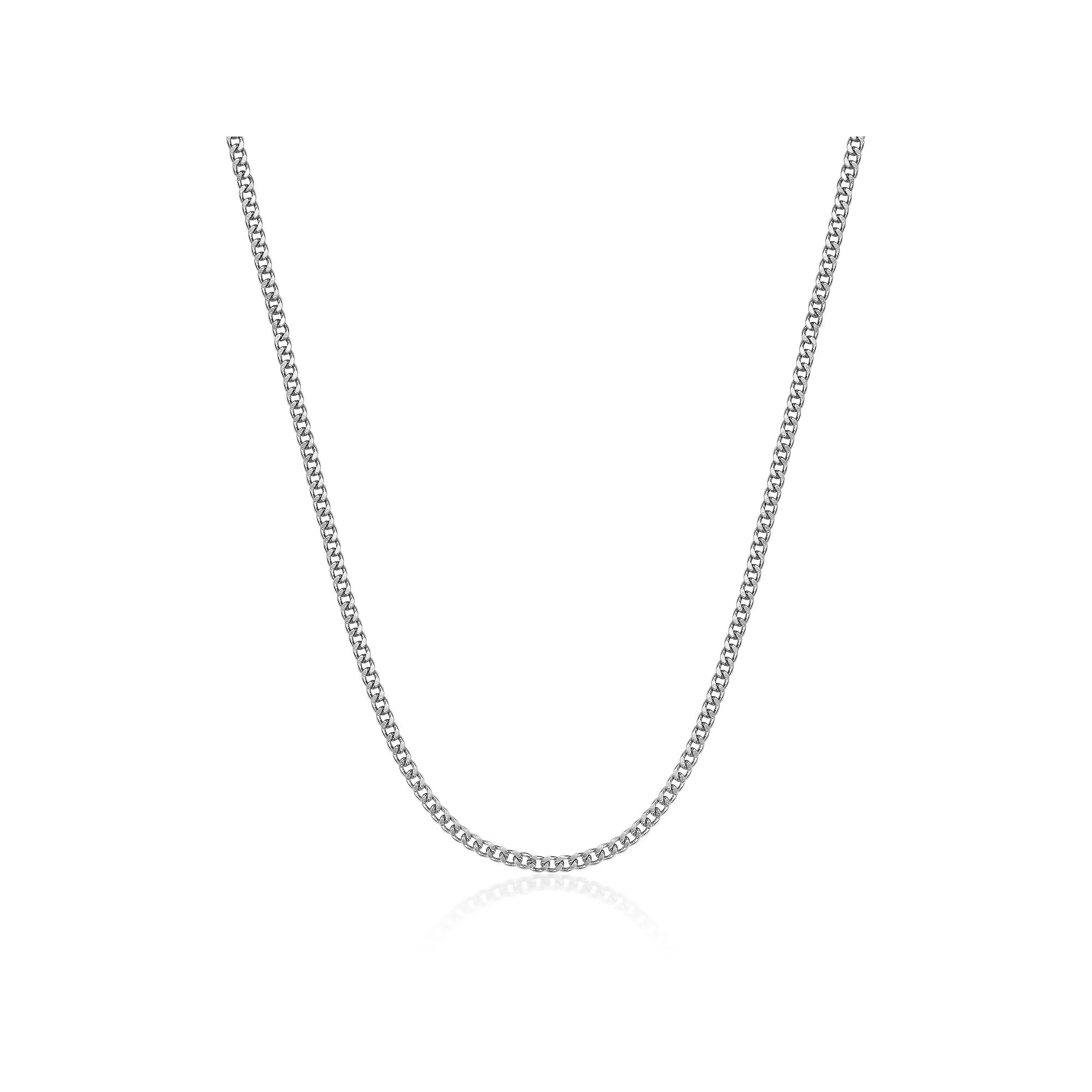 Men's LYNX Stainless Steel 4mm Curb Chain Necklace, Size: 20" Product Image