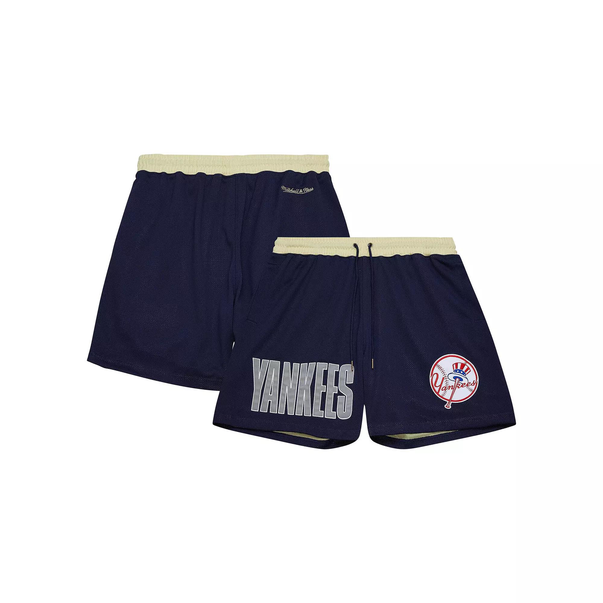 Men's Mitchell & Ness Navy New York Yankees OG 2.0 Fashion Shorts, Size: XL, Blue Product Image
