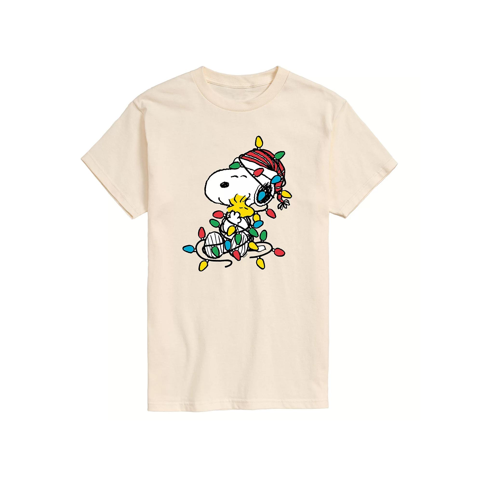 Men's Peanuts Christmas Lights Tee,  Product Image