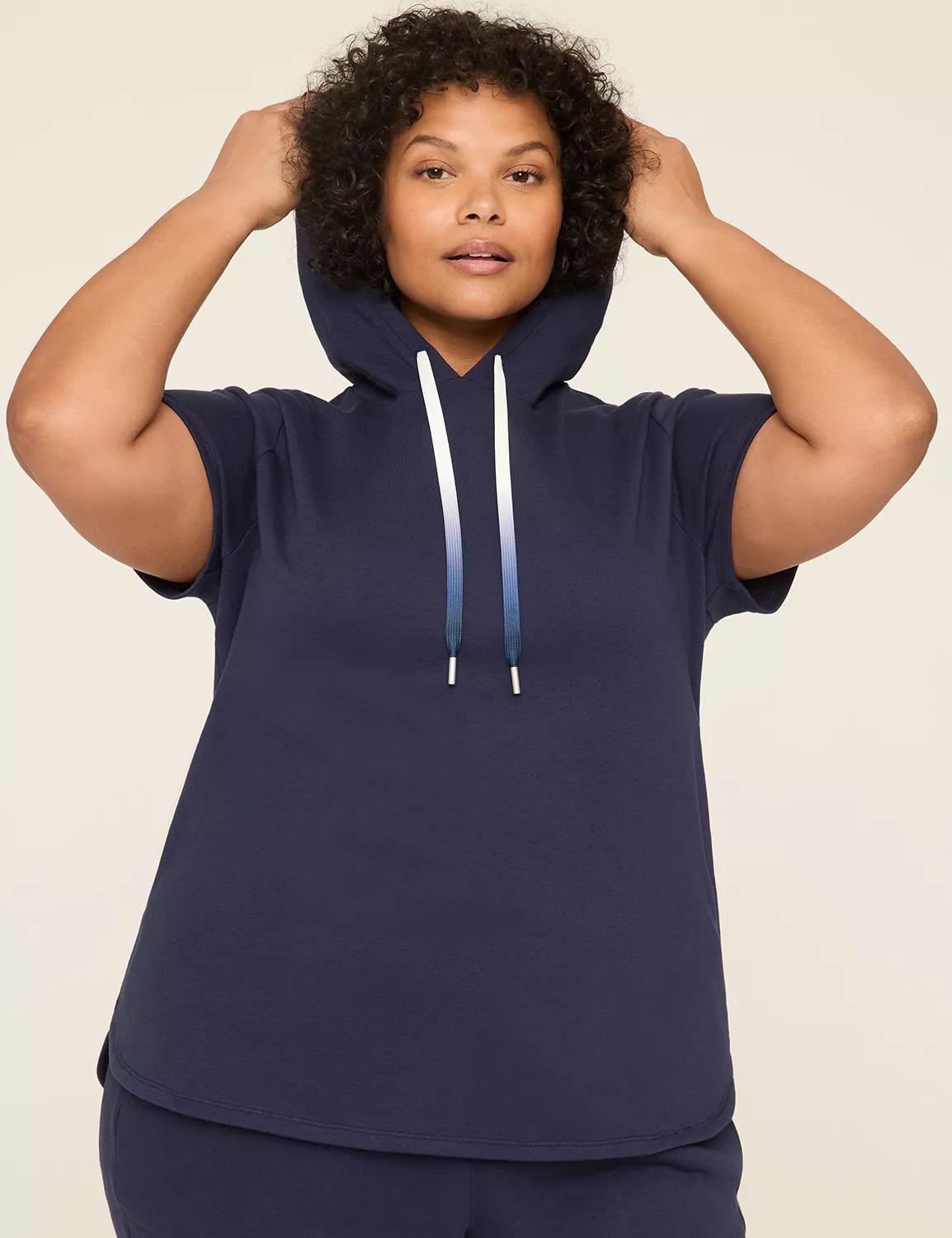 LIVI French Terry Short-Sleeve Hoodie Product Image