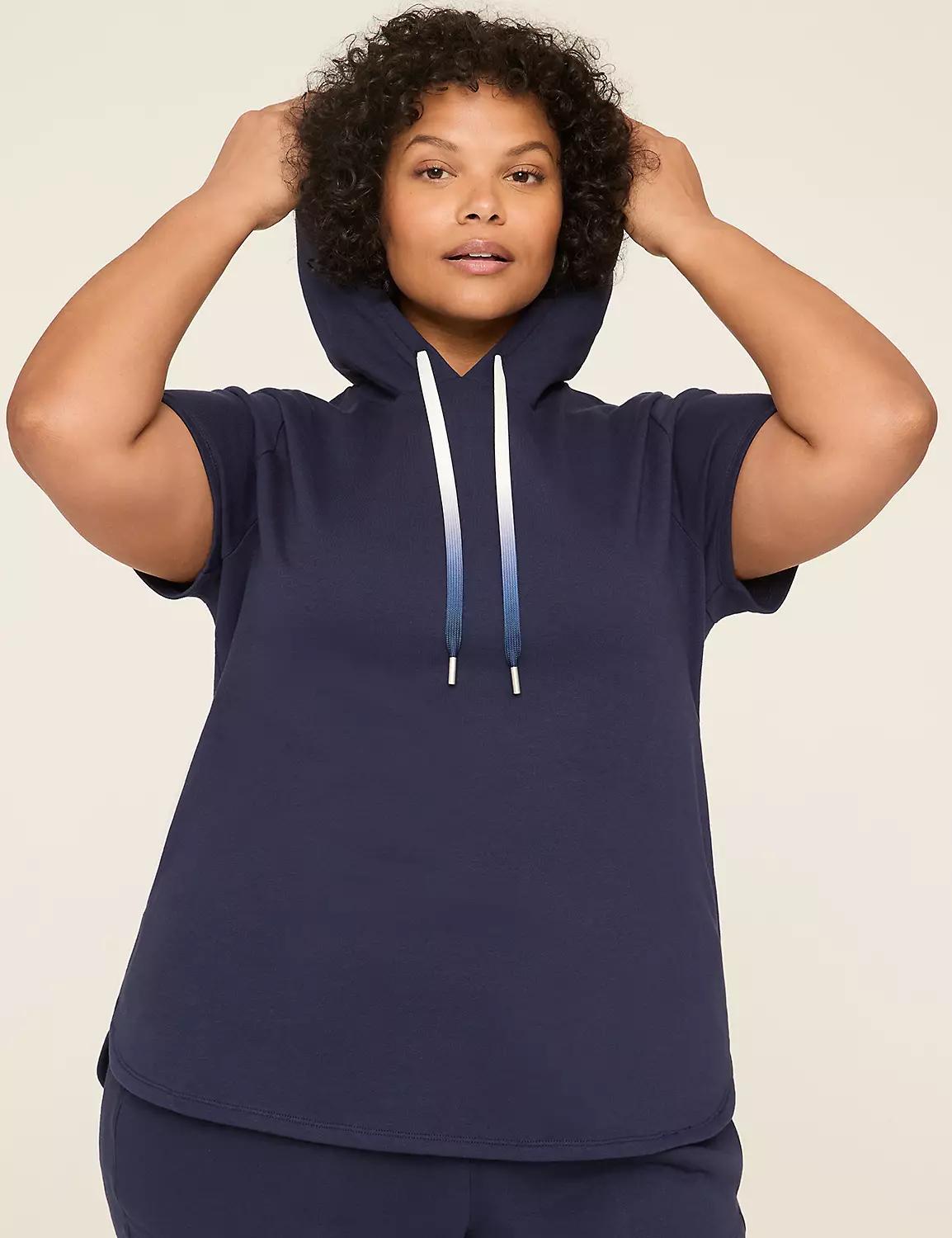 LIVI French Terry Short-Sleeve Hoodie Product Image