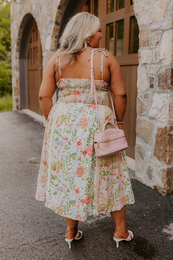 Whimsical Ways Floral Midi Dress Curves Product Image