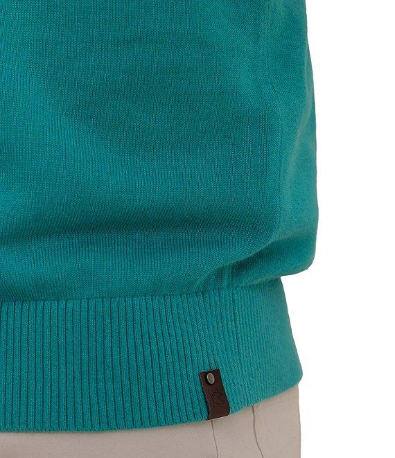 Southern Tide Whitehaven Heather Quarter-Zip Long Sleeve Knit Sweater Product Image