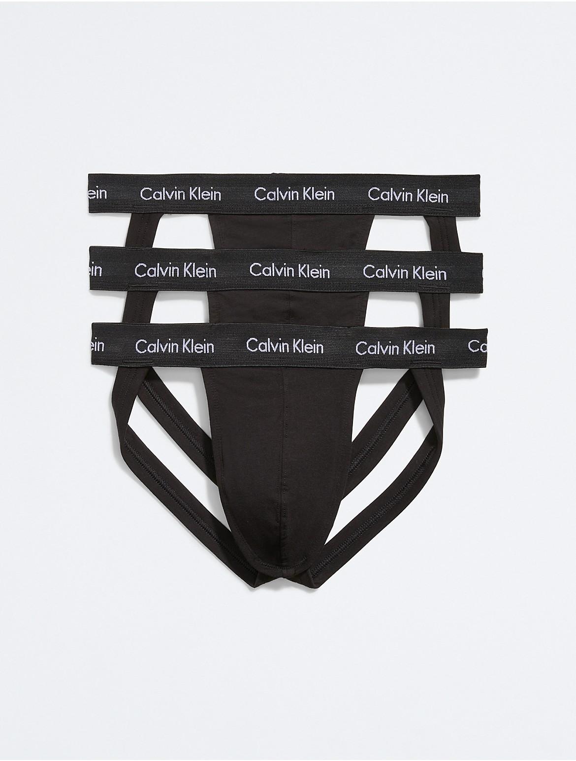 Calvin Klein Mens Cotton Stretch 3-Pack Jock Strap Product Image