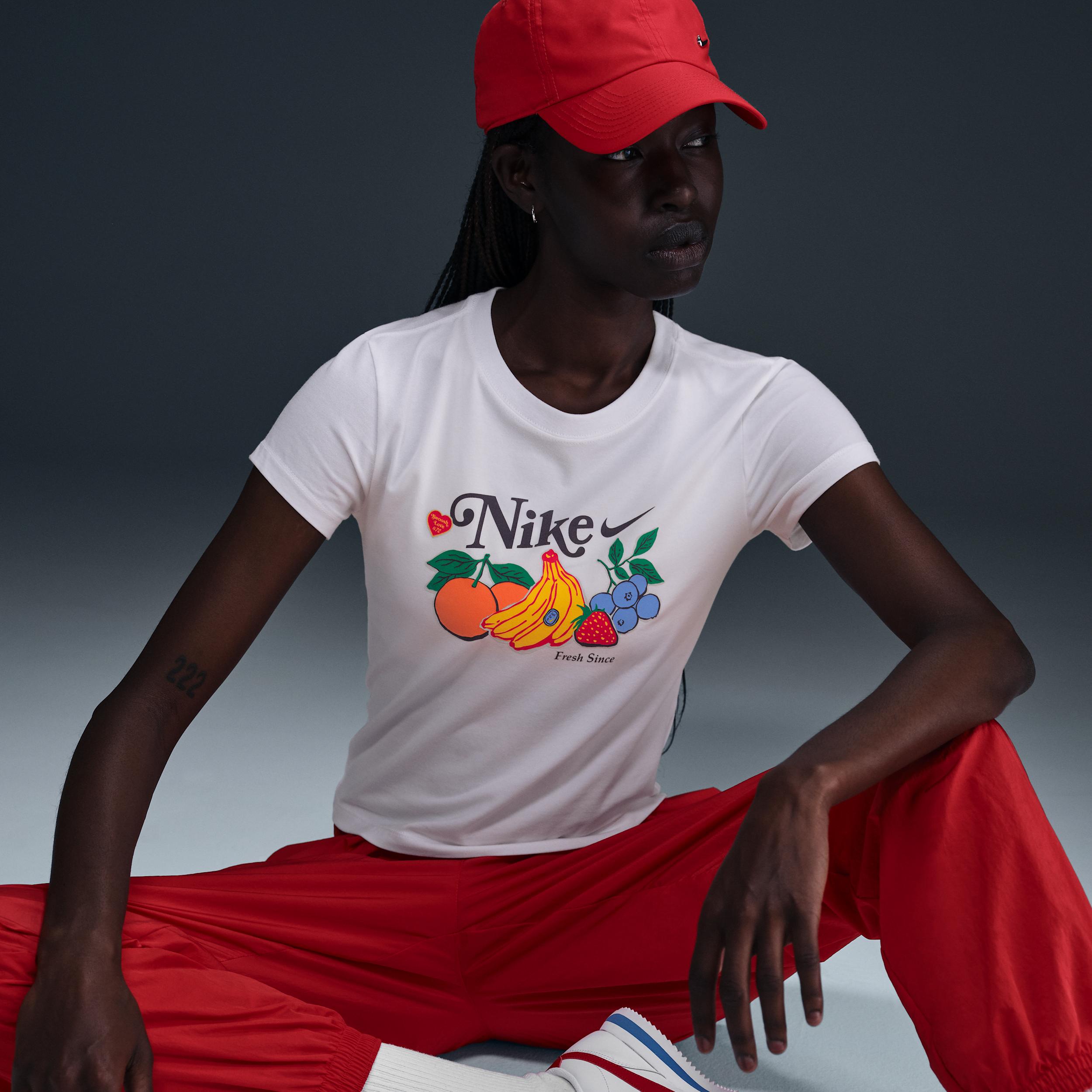Womens Nike Sportswear Chill Knit Slim Cropped T-Shirt | HV6408-100 Product Image