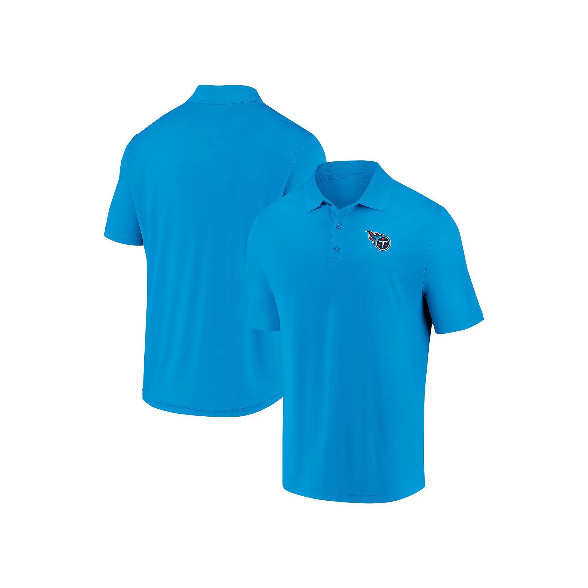 Men's Fanatics Light Blue Tennessee Titans Team Logo Polo,  Product Image