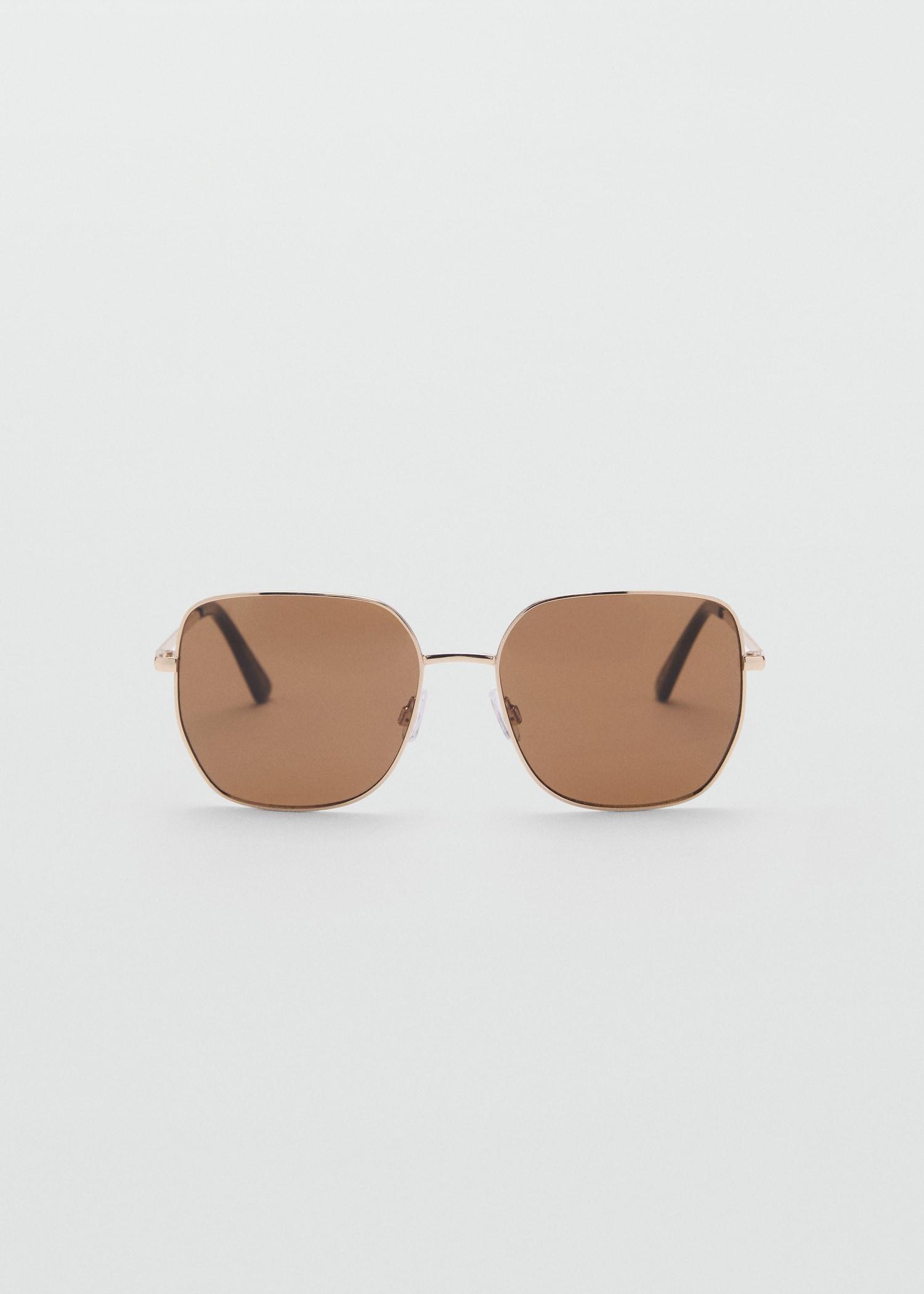 Square metallic frame sunglasses - Women | MANGO USA Product Image