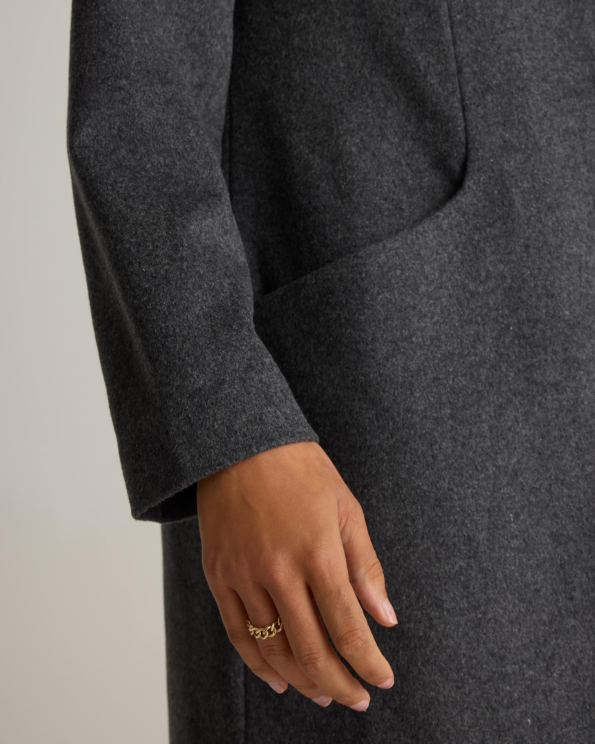 Quince | Women's Italian Wool Cocoon Coat Size XL, Wool/Nylon Product Image