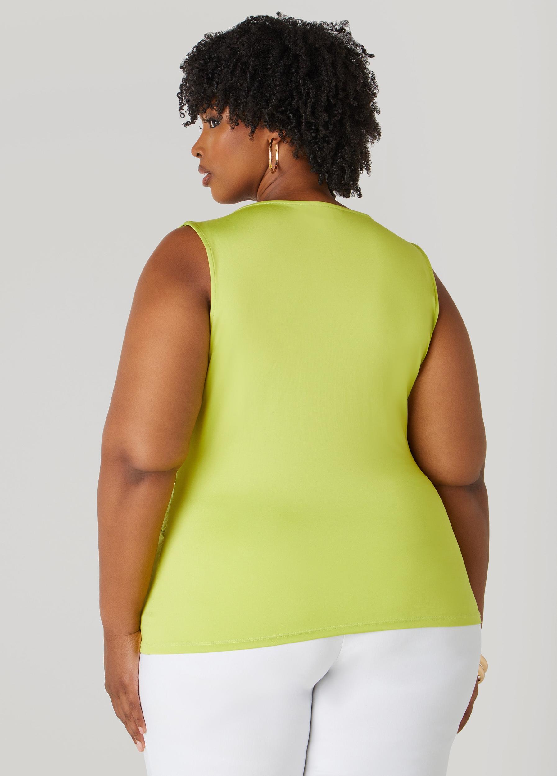 Plus Size Twisted Cowl Neck Top Ashley Stewart Product Image