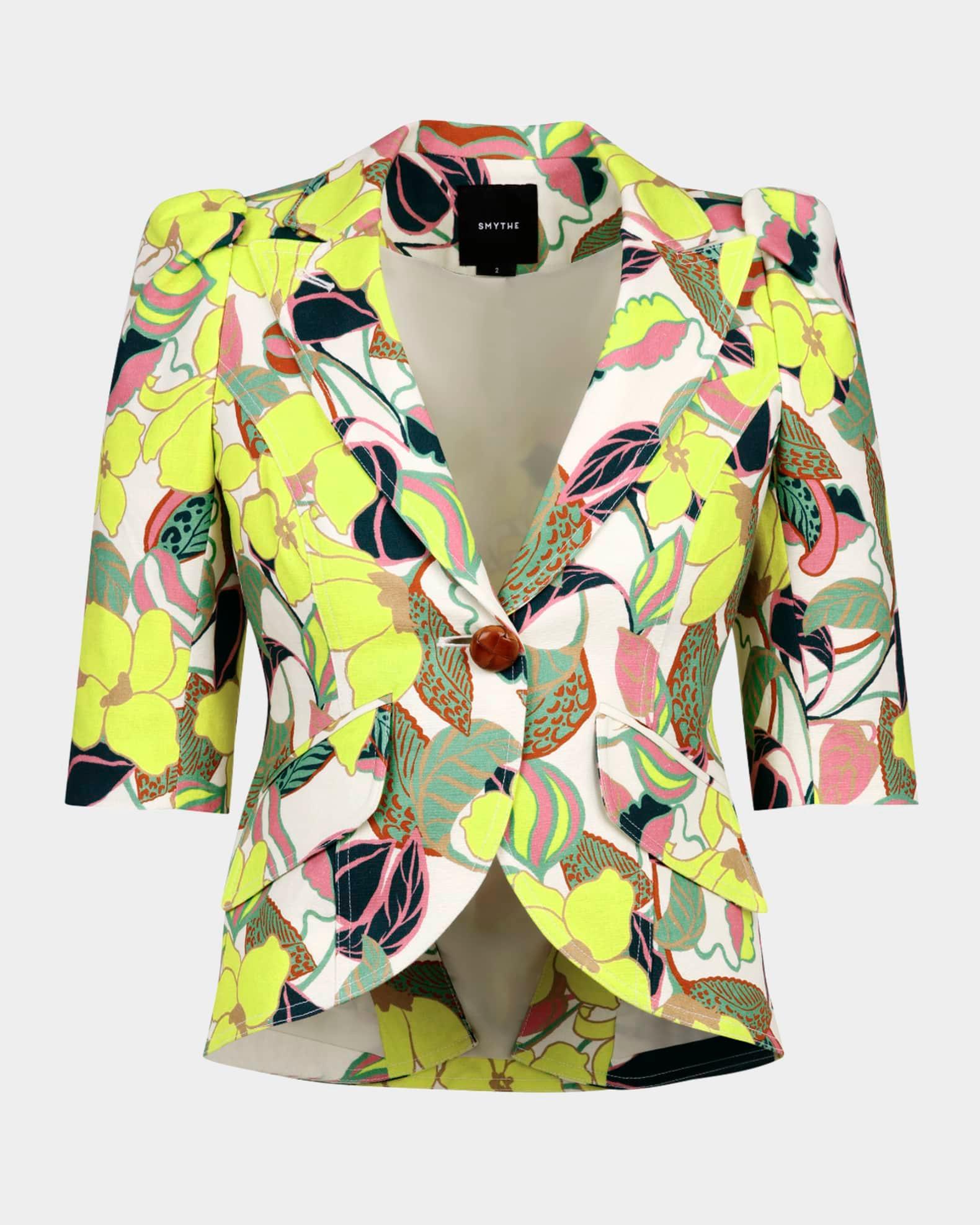 Citrus Cabana Short-Sleeve Blazer Product Image