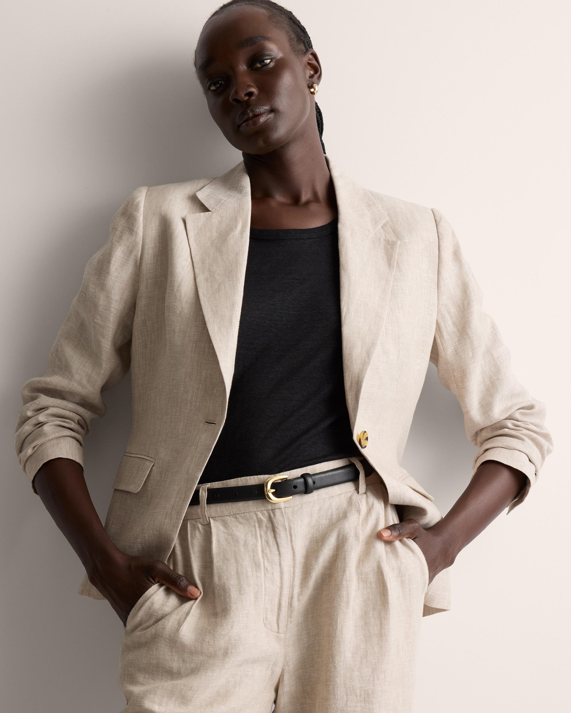 Quince | Women's 100% European Linen Jersey T-Shirt Size XS Product Image