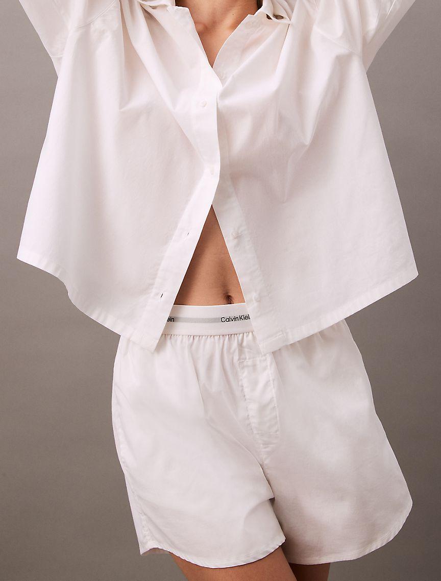 Cotton Poplin Lounge Shorts Product Image