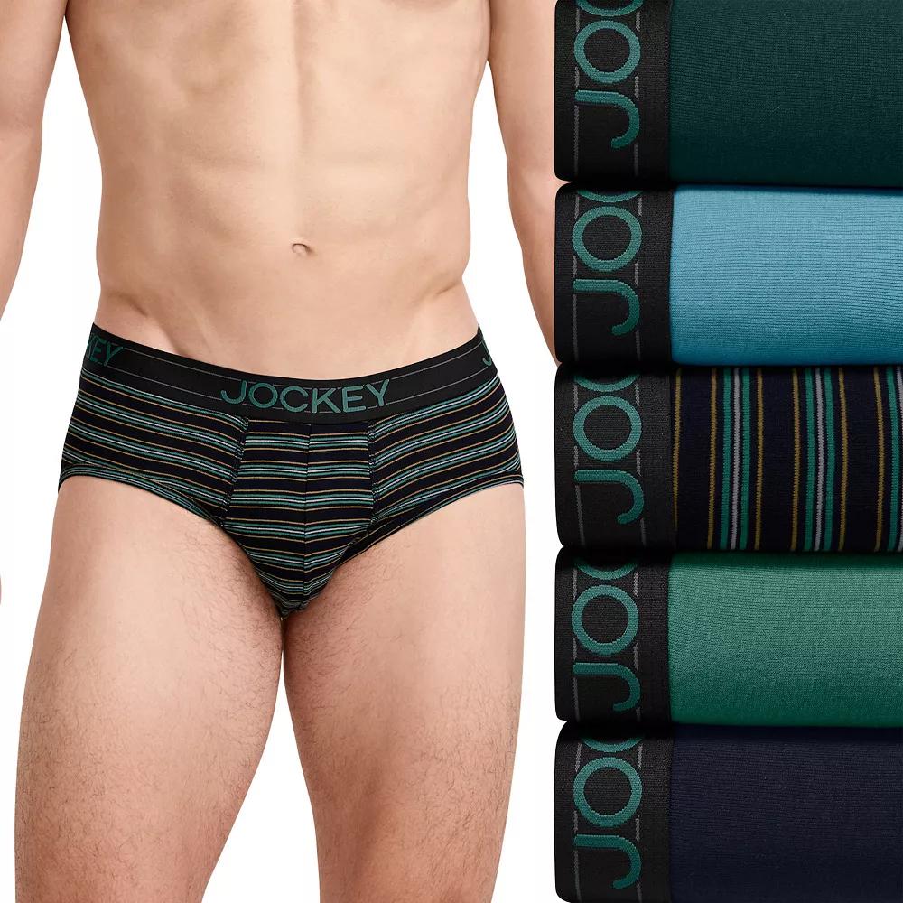 Men's Jockey® 5-Pack Lightweight Cotton Blend Brief,  Product Image