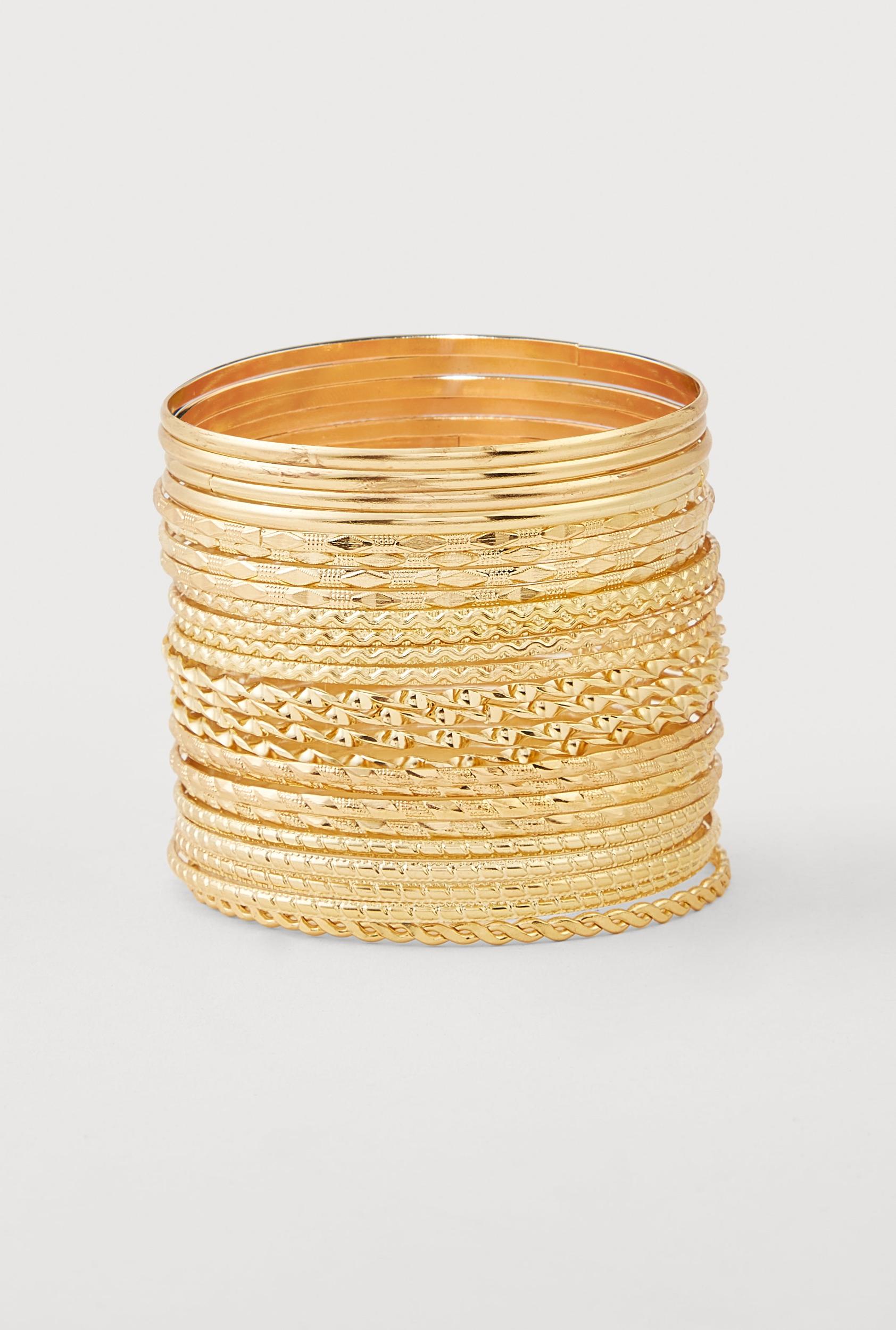 Assorted Metallic Bangles Set of 7 Male Product Image