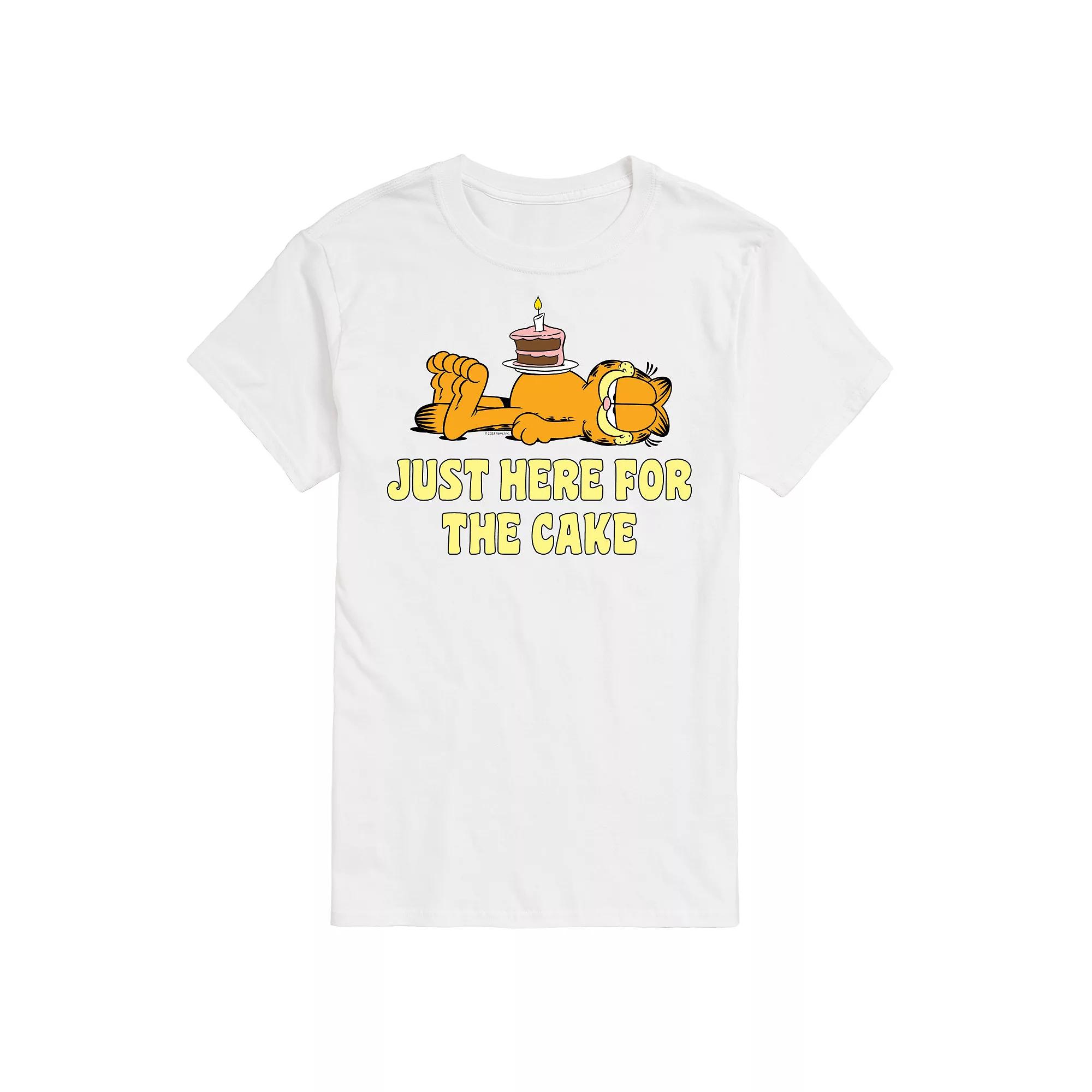Men's Garfield Just Here For Cake Graphic Tee,  Product Image