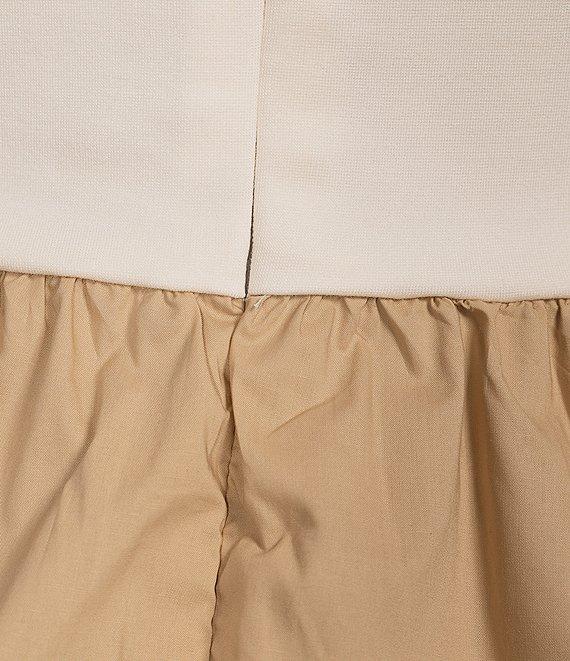 Skies Are Blue Crew Neck Sleeveless Color Block Midi Dress Product Image