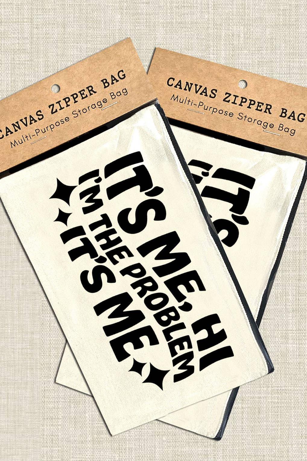 Multi Use Canvas Bags w/zipper Product Image