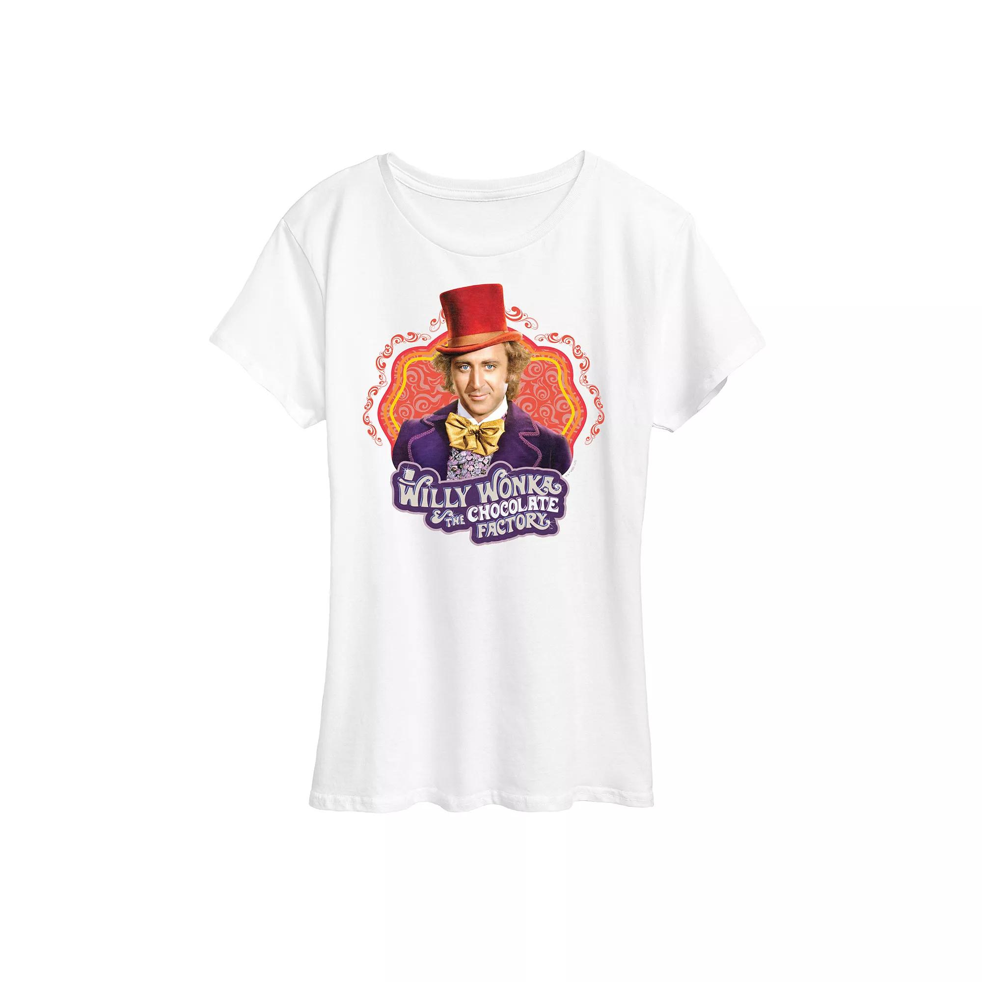 Women's Willy Wonka and the Chocolate Factory Willy Wonka Graphic Tee, Girl's,  Product Image