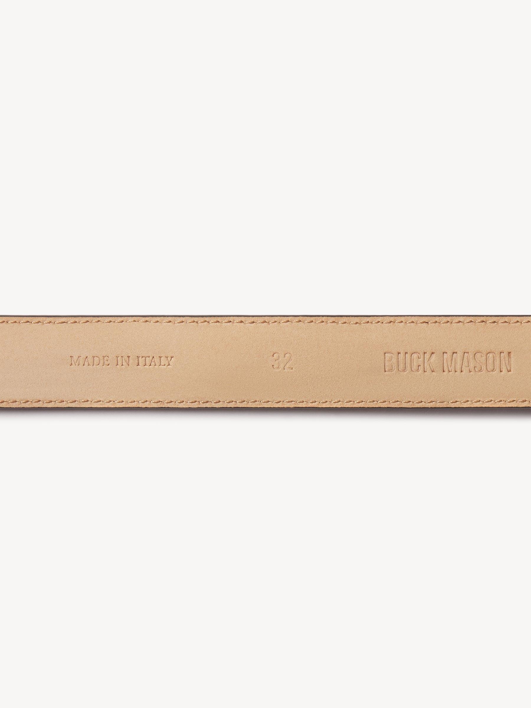 Black Croc Engine-Turned Dress Belt - Buck Mason- Modern American Classics Product Image