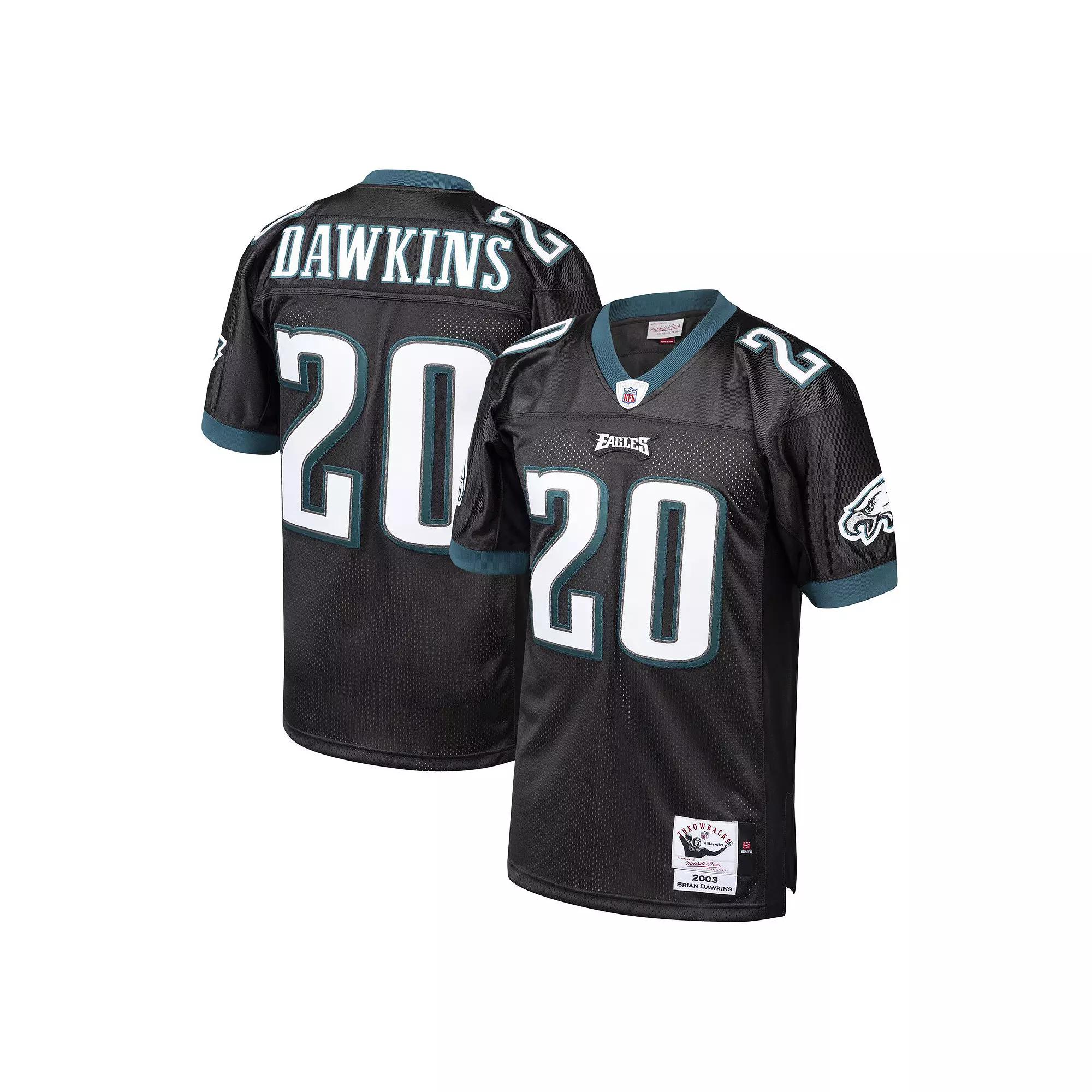 Men's Mitchell & Ness Brian Dawkins Black Philadelphia Eagles 2003 Authentic Throwback Retired Player Jersey,  Product Image