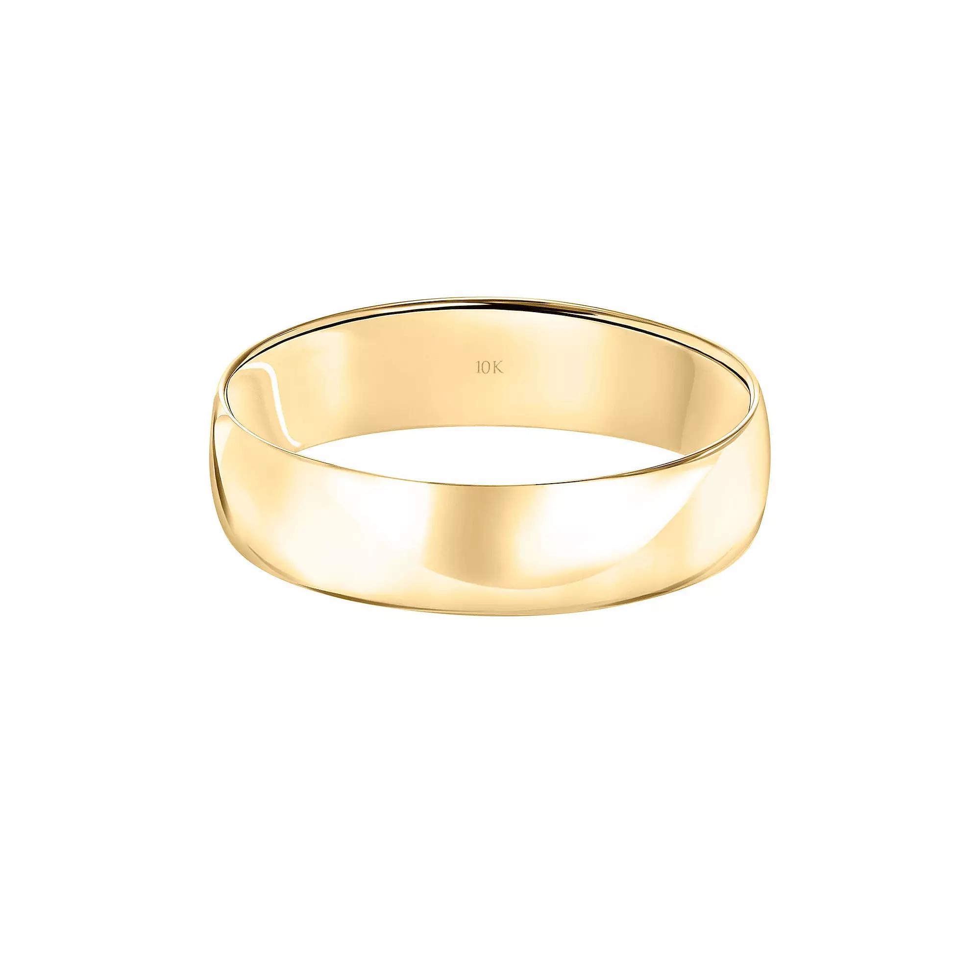 Love Always 10k Gold 5 mm Men's Wedding Band, Size: 11.50, 10k Yellow Gold Product Image